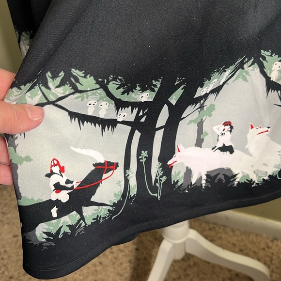 Her Universe Studio Ghibli Collection Princess Mononoke Suspender Skirt - Picture 11 of 15